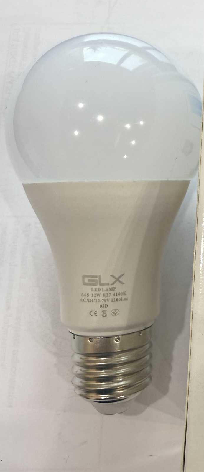 LED лампа А 12Вт Е27 4100К 10-70V ТМ GLX
